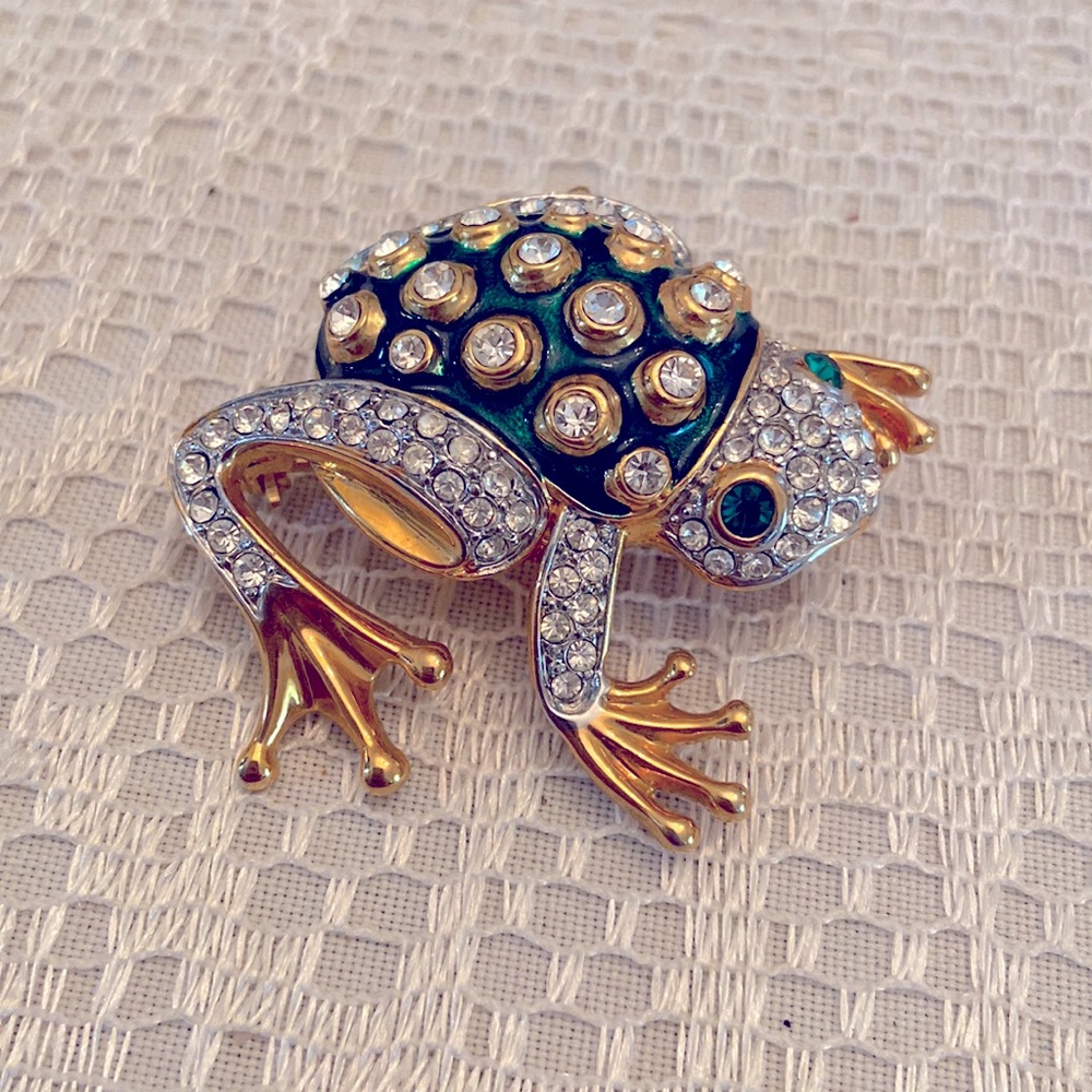 Vintage Frog Brooch